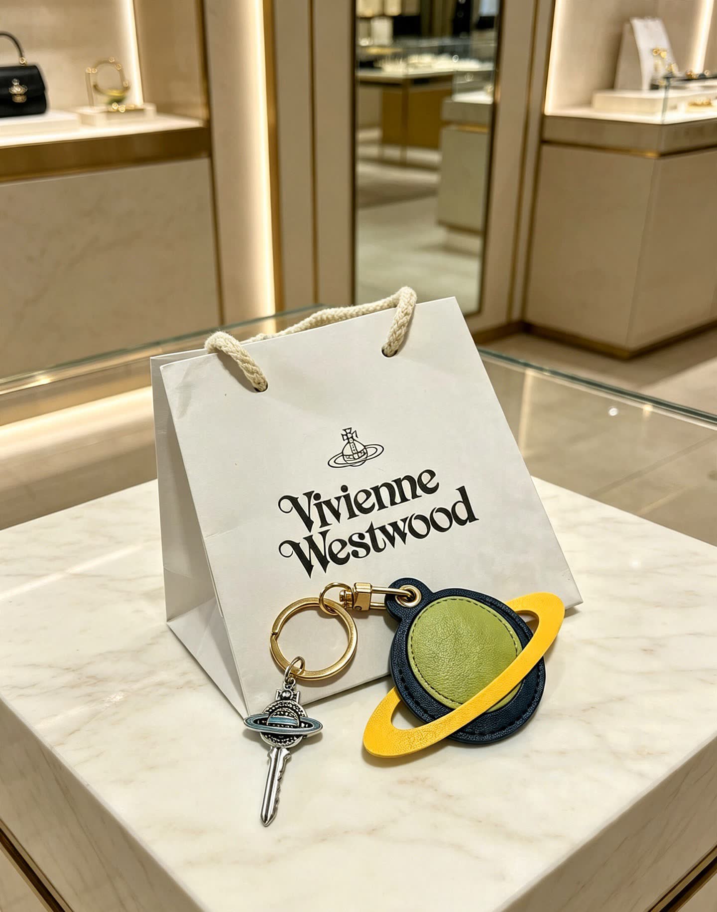 Vivienne Westwood Saturn Keychain
